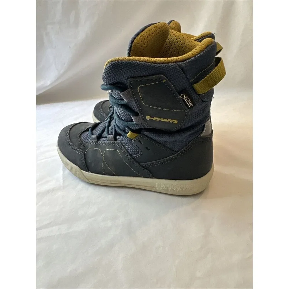 Lowa Kids Hiking‎ Boots Gray Size 12.5 K Boy Girl Fuzzy Inside